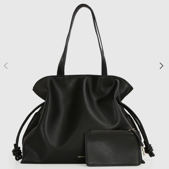 Belle & Bloom Handbags - 🔥NWT‼️ Belle and Bloom C'est La Vie Genuine Leather Black Tote Bag ✨✨✨